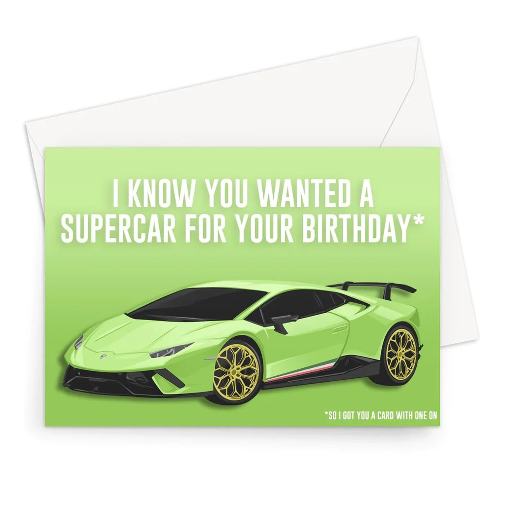 Supercar Birthday Card (V1)