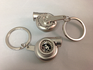 Spinning Turbo Keychain - Silver