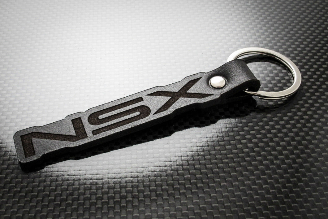 Leather Keychain for Acura NSX