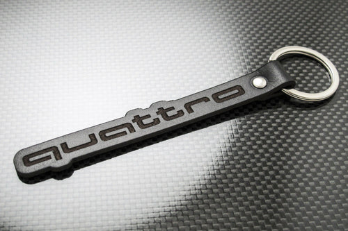 Leather Keychain for Audi Quattro