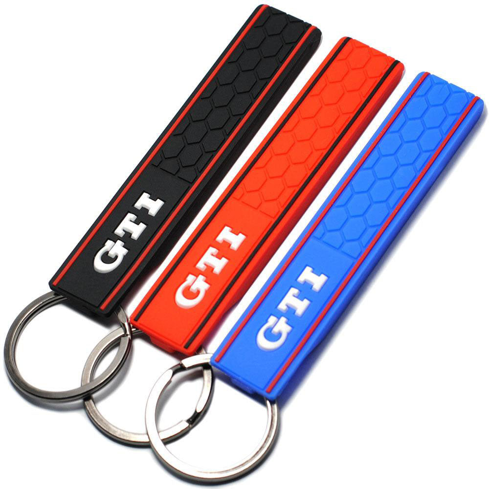 Silicone Honeycomb Keychain Keyring for VW Golf GTI