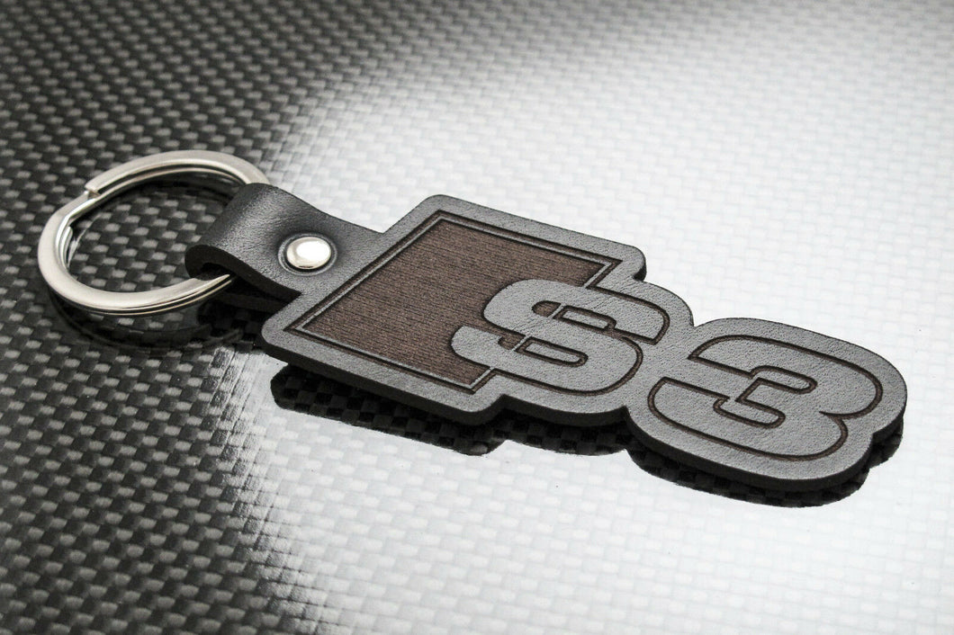Leather Keychain for Audi S3