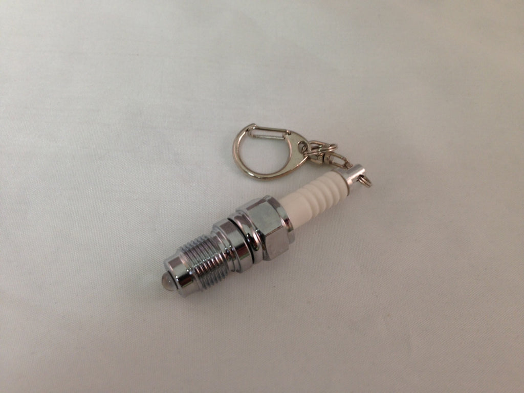 Spark Plug LED Keychain