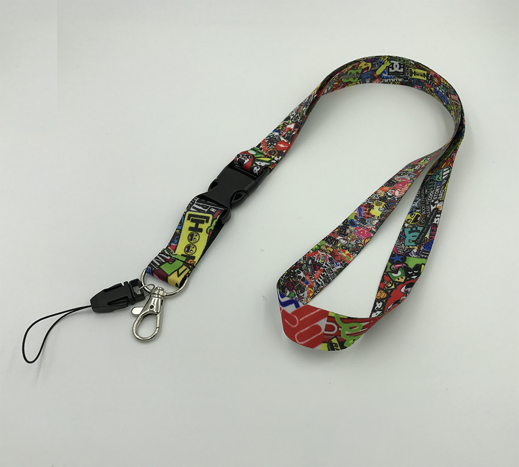 Sticker Bomb Quick Release Lanyard Neck Strap