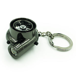 Boostnatics Rechargeable Electric Turbo Lighter Keychain (Black)