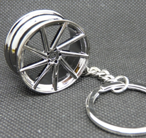 Vossen CVT Wheel Keychain - Black