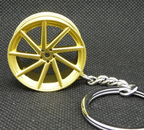 Vossen CVT Wheel Keychain - Gold