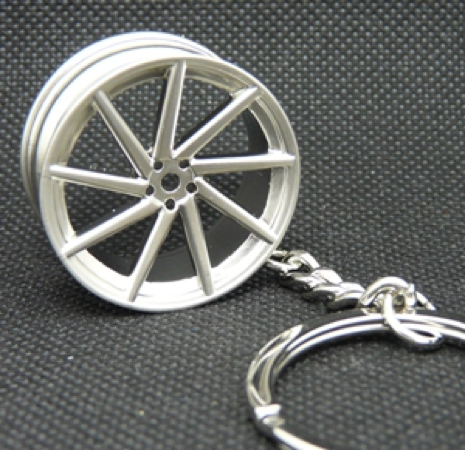 Vossen CVT Wheel Keychain - Silver