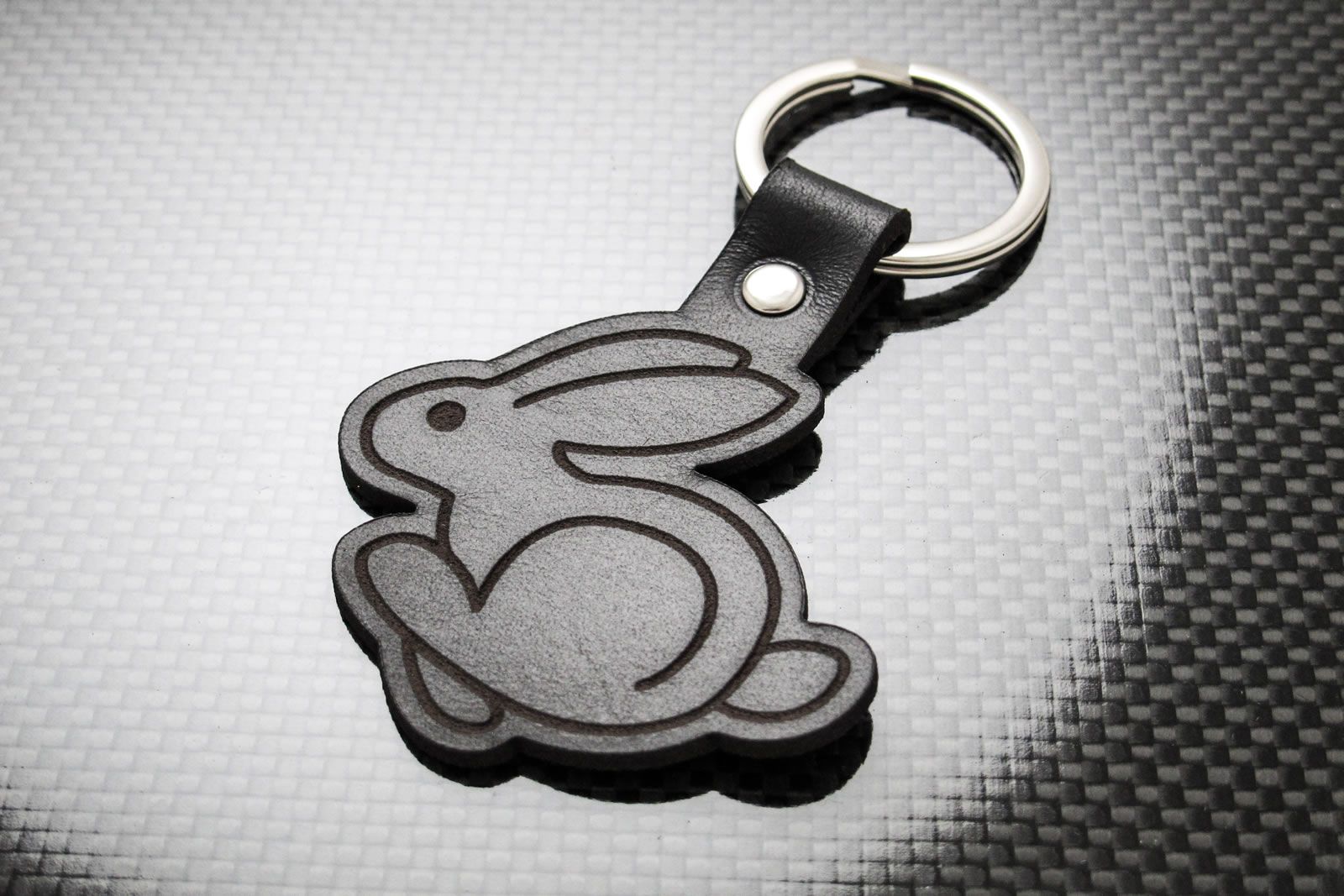 Leather Keychain for Volkswagen VW Golf GTI Rabbit